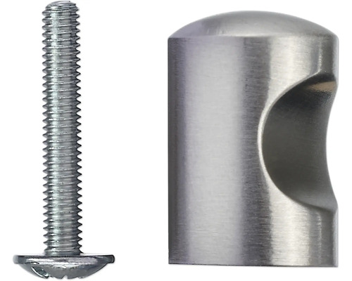 Möbelknopf aus Metall mit passender Schraube
