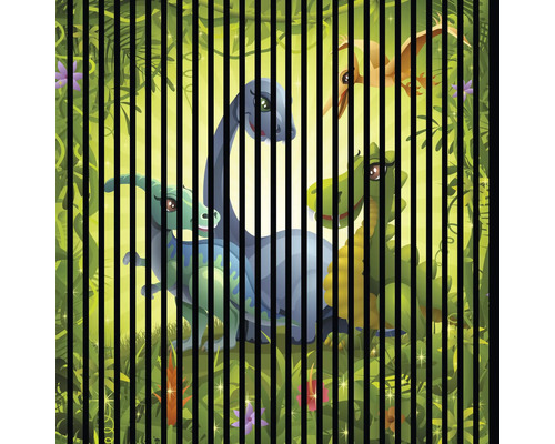 Akustikpaneel digital bedruckt Dinos 1 1195 x 1133 x 19 mm Set = 2 Einzelpaneele