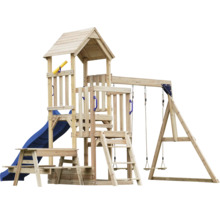 Tour de jeux avec toboggan et balançoire pour le jardin