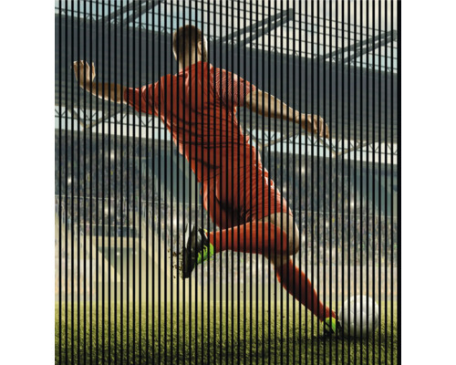 Akustikpaneel digital bedruckt Soccer 1 2400 x 2253 x 19 mm Set = 4 Einzelpaneele