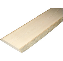 Planche en bois avec bord d''écorce