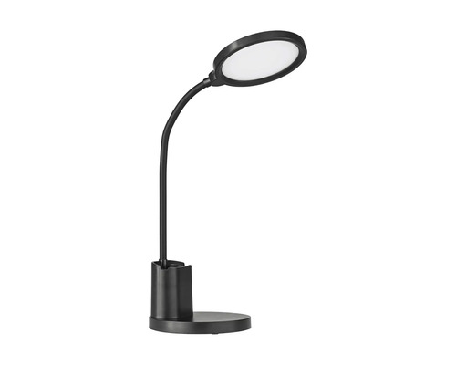 Lampe de table LED 2,1 W 300 lm 2700- 6500 K CCT teintes de blanc réglables h 55 cm avec touche noir