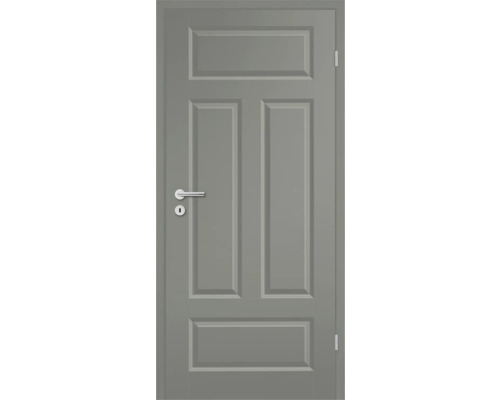 Porte d'intérieur Pertura Pila 04 Q 98,5x198,5 cm laque gris noble à droite Porte intérieure grise avec garniture de poignée