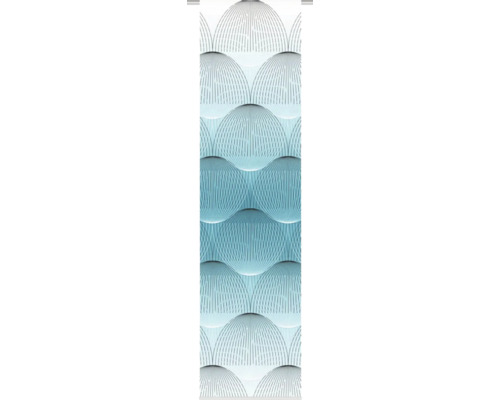 Rideau Benari turquoise 245x60 cm