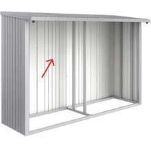Abri de jardin en métal sans porte