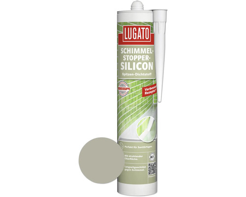 Silicone antimoisissures Lugato gris 310 ml