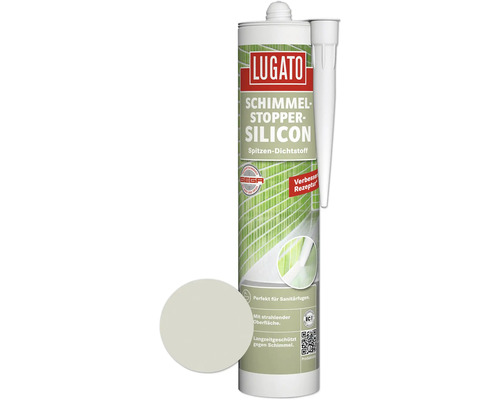 Silicone antimoisissures Lugato gris argent 310 ml