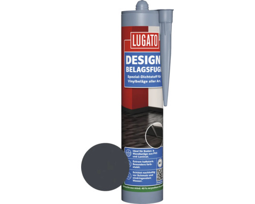 Matériau d'étanchéité spécial Lugato Joint de revêtement design anthracite 310 ml