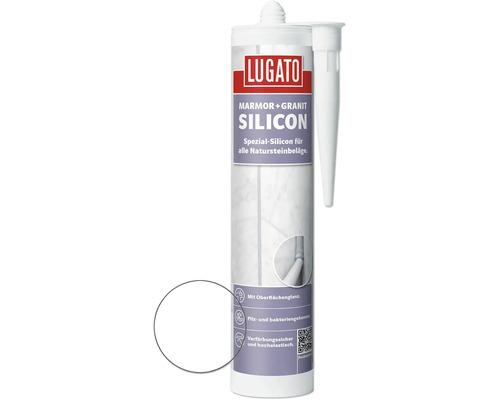 Silicone spécial Lugato Marbre + Granit transparent 310 ml