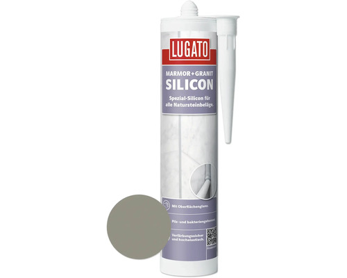 Silicone spécial marbre + granit Lugato gris pierre 310 ml