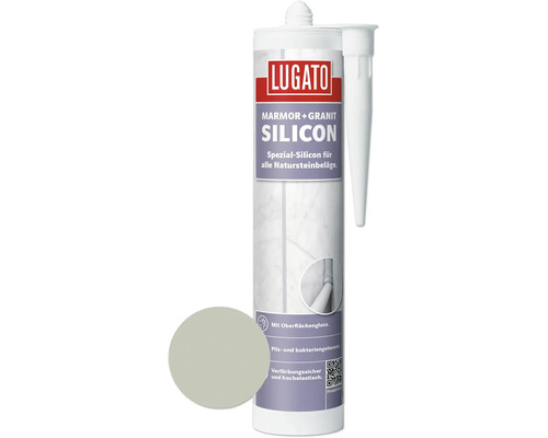 Silicone spécial Lugato Marbre + Granit gris granit 310 ml