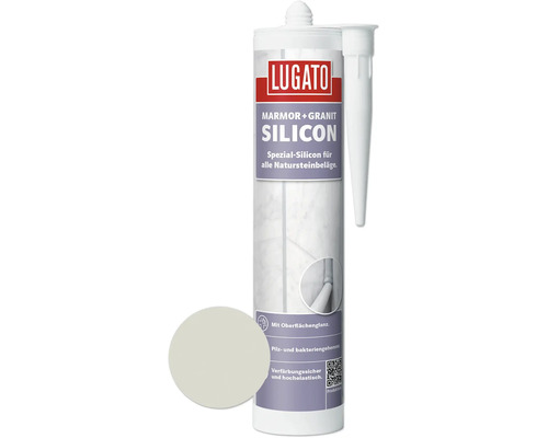 Silicone spécial Lugato Marbre + Granit gris argent 310 ml