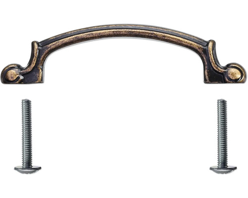 Poignée de meuble en métal avec vis