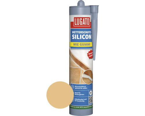 Silicone de protection contre les intempéries Lugato Comme du caoutchouc pin 310 ml