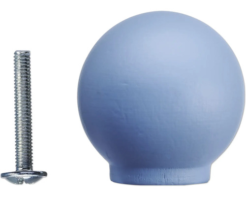 Möbelknopf aus Holz mit Schraube