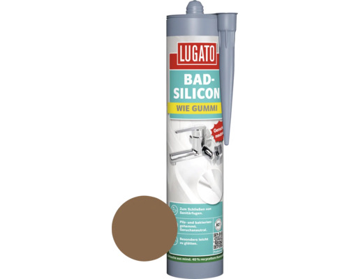 Silicone de salle de bains Lugato Comme du caoutchouc marron moyen 310 ml