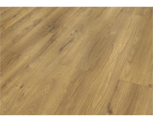 Nahaufnahme eines Holzlaminatbodens.