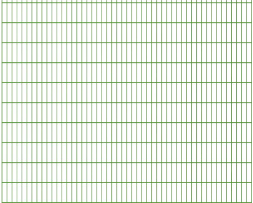 Doppelstabmatte Typ 8/6/8 251 x 203 cm RAL 6005 moosgrün Doppelstabmatte Typ 8/6/8 251 x 203 cm RAL 6005 moosgrün