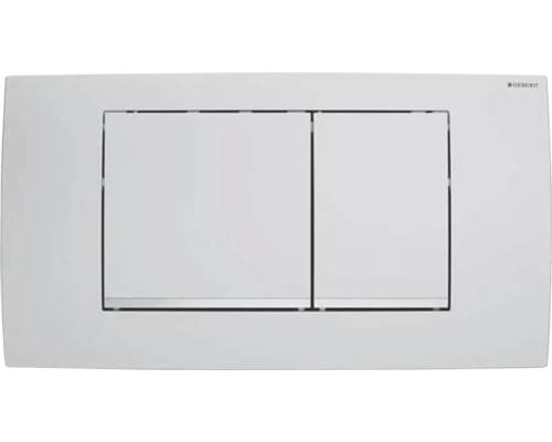 Plaque de commande GEBERIT Twinline 30 plaque brillant satiné mat / touche chrome brillant satiné mat 115.899.JQ.1