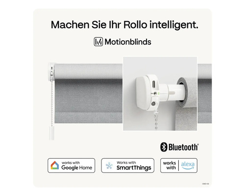 Motionblinds Rollo mit Bluetooth, kompatibel mit Google Home, SmartThings und Alexa