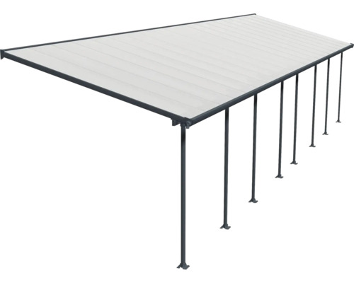 Freistehende Terrassenüberdachung mit mehreren Stützen