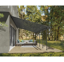 Terrassenüberdachung CANOPIA by Palram Feria 4x7.87 787 x 380 cm anthrazit