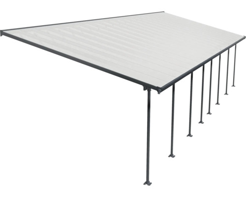 Pergola autoportante avec toit à lamelles réglables