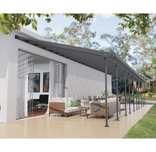 Toiture pour terrasse CANOPIA by Palram Feria 4x14 1457 x 380 cm anthracite