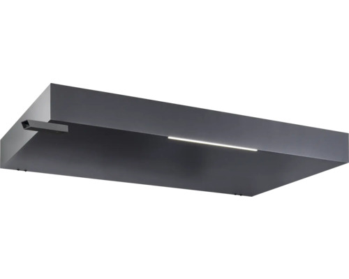 Graue LED-Wandleuchte mit rechteckiger Form