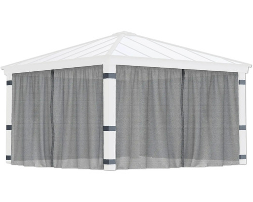 Tente de jardin avec rideaux