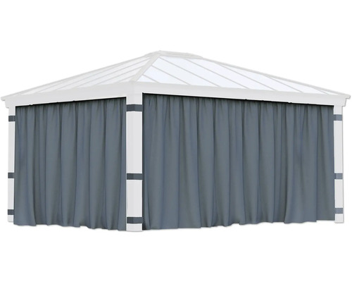 Pavillon avec rideaux pour l''extérieur
