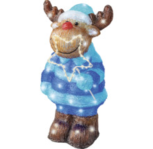 Dekofigur Elch mit LED-Beleuchtung für die Weihnachtszeit