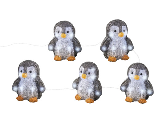 LED Pinguine Lumineo Acryl Kaltweiß