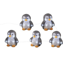 Guirlande lumineuse avec six figurines de pingouins