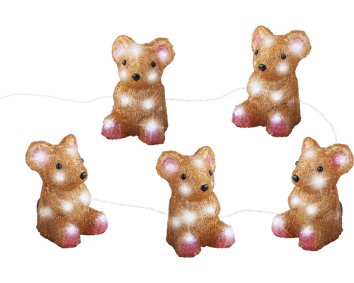 Dekorative Lichterkette mit Teddybär-Motiven für den Innenbereich