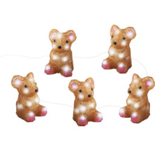 Lichterkette mit Teddybären-Motiven