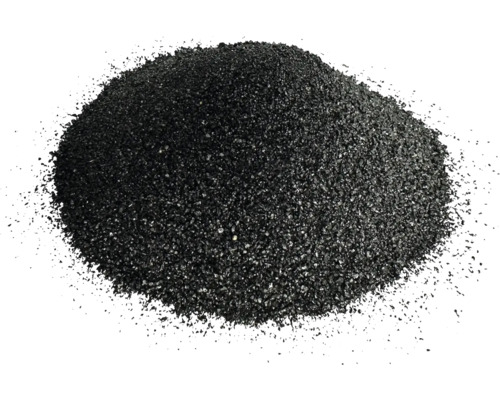 Haufen aus Holzkohlegrus