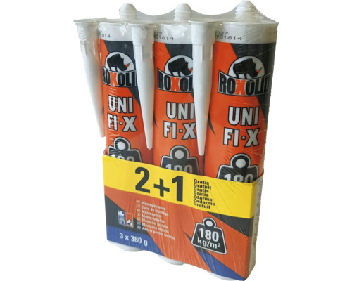 Roxolid Unifix Montagekleber 3er Packung