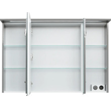 Spiegelschrank Pelipal xpressline 3261 105 x 16 x 72 cm grau 3-türig LED