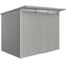 Abri de jardin métallique avec porte pour outils de jardin
