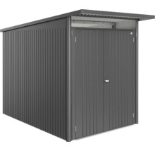 Gartenhaus Biohort AvantGarde Eco A3 Doppeltür 180 x 300 cm dunkelgrau-metallic