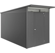 Gartenhaus Biohort AvantGarde Eco A4 Standardtür 180 x 380 cm dunkelgrau-metallic