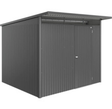 Gartenhaus Biohort AvantGarde Eco A6 Standardtür 260 x 260 cm dunkelgrau-metallic