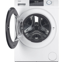 Geöffnete Haier Waschmaschine mit digitaler Anzeige