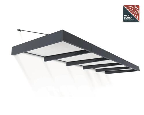 Auvent avec technologie de blocage de la chaleur