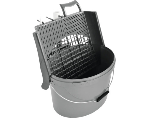 Seau à peinture avec grille d''essorage pour travaux de peinture