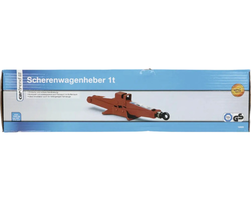 Scherenwagenheber 1 Tonne in Produktverpackung