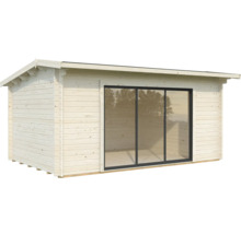 Gartenhaus aus Holz mit Schiebetür