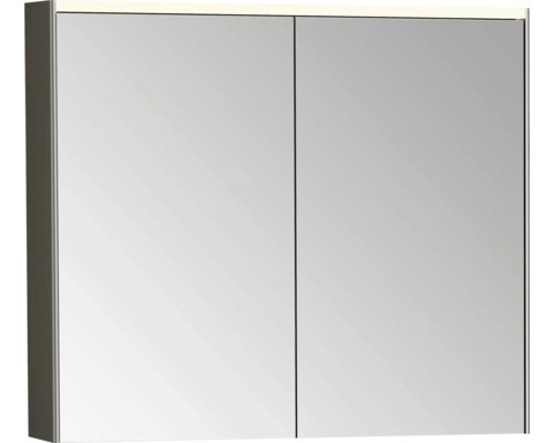 Spiegelschrank VitrA Prime 820 x 160 x 695 mm alufarben 2-türig LED IP 44