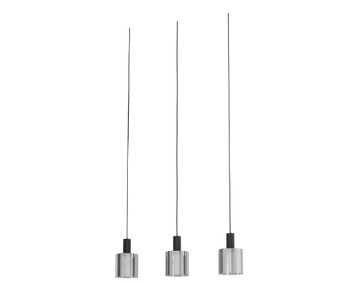 Drei Pendelleuchten aus Glas